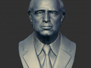 vito corleone - the godfather - marlon brando Modèles 3D en vedette