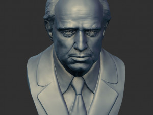 vito corleone - the godfather - marlon brando Modèles 3D en vedette