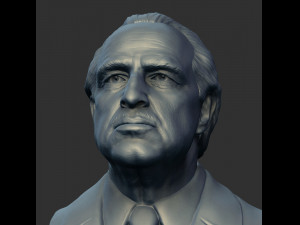 vito corleone - the godfather - marlon brando Modèles 3D en vedette