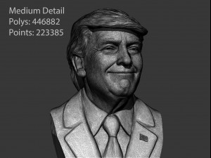 donald trump bust 3D Print Model