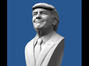 donald trump bust 3D Print Model