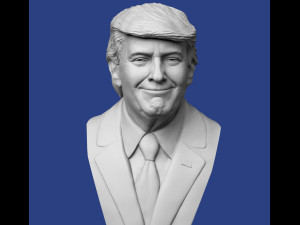 donald trump bust 3D Print Model