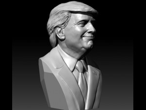 donald trump bust 3D Print Model