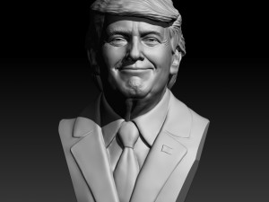 donald trump bust 3D Print Model