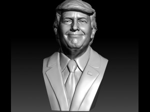 donald trump bust 3D Print Model