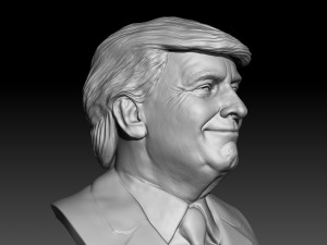 donald trump bust 3D Print Model