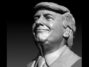 donald trump bust 3D Print Model