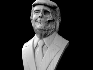 donald trump skull bust 3D Print Model