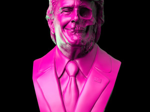 donald trump skull bust Modelo de Impressão 3D