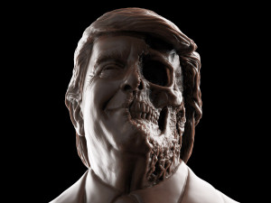 donald trump skull bust Modelo de Impressão 3D