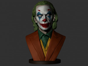 joker - joaquin phoenix bust 3D Print Model