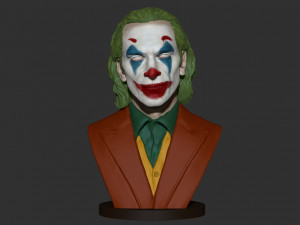 joker - joaquin phoenix bust 3D Print Model