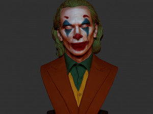 joker - joaquin phoenix bust 3D Print Model