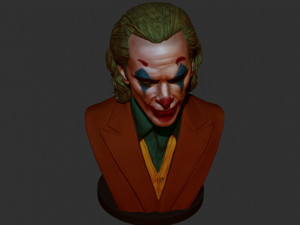 joker - joaquin phoenix bust 3D Print Model