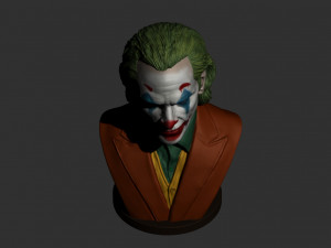 joker - joaquin phoenix bust 3D Print Model