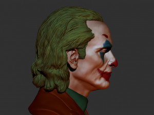 joker - joaquin phoenix bust 3D Print Model