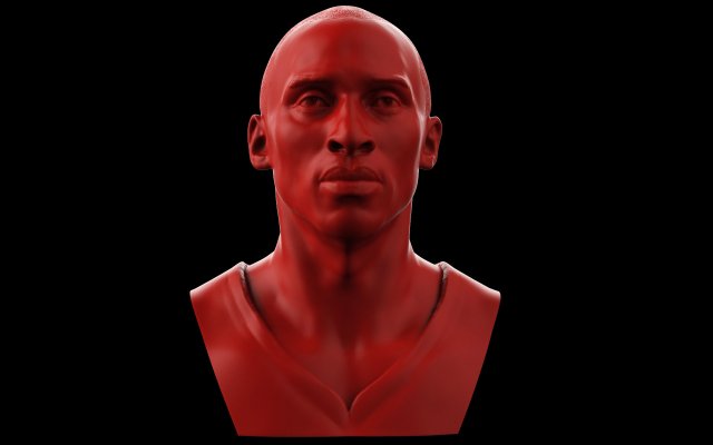 kobe bryant bust Modelo de Impressão 3D .c4d .max .obj .3ds .fbx .stl .blend 
