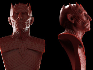night king bust v2- game of thrones 3d print model Modèles 3D en vedette