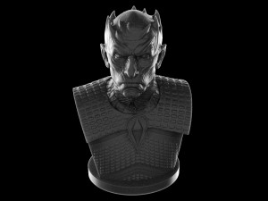 night king bust v2- game of thrones 3d print model Modèles 3D en vedette