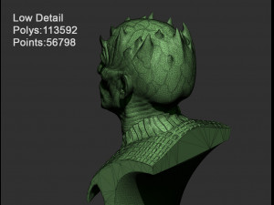 night king bust v2- game of thrones 3d print model Modèles 3D en vedette