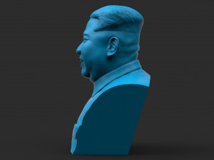 Kim jong-un bust 3D-printmodel