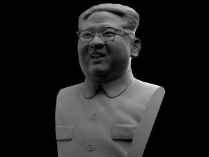 Kim jong-un bust 3D-printmodel