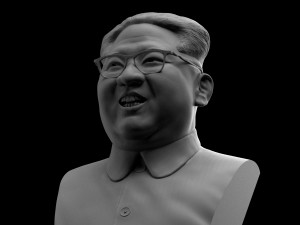 Kim jong-un bust 3D-printmodel