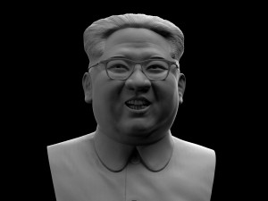 Kim jong-un bust 3D-printmodel