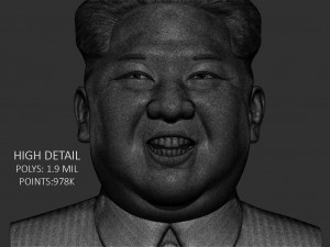 Kim jong-un bust 3D-printmodel