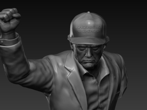 Donald Trump - Make America Great Again Modello di stampa 3D