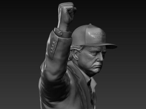 Donald Trump - Make America Great Again Modello di stampa 3D