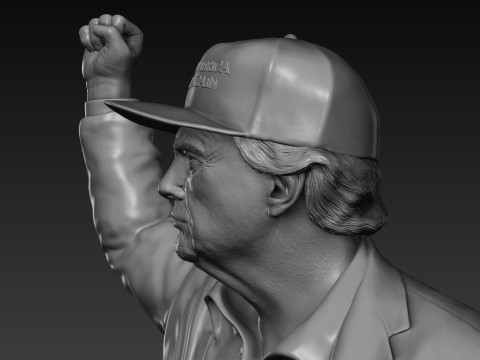Donald Trump - Make America Great Again Modello di stampa 3D