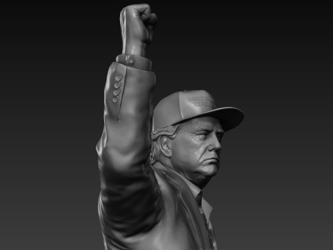 Donald Trump - Make America Great Again Modello di stampa 3D
