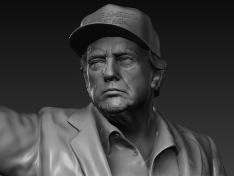 Donald Trump - Make America Great Again Modello di stampa 3D