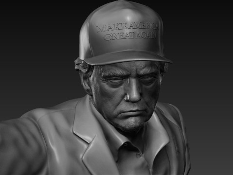 Donald Trump - Make America Great Again Modello di stampa 3D