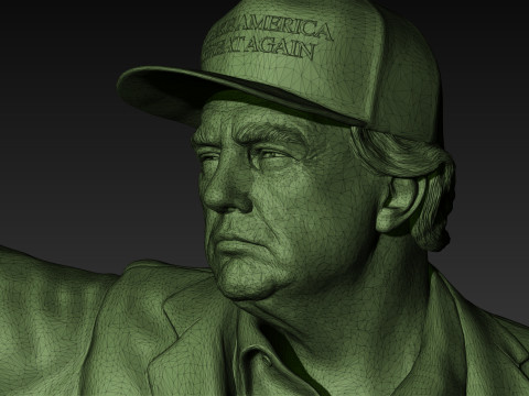 Donald Trump - Make America Great Again Modello di stampa 3D