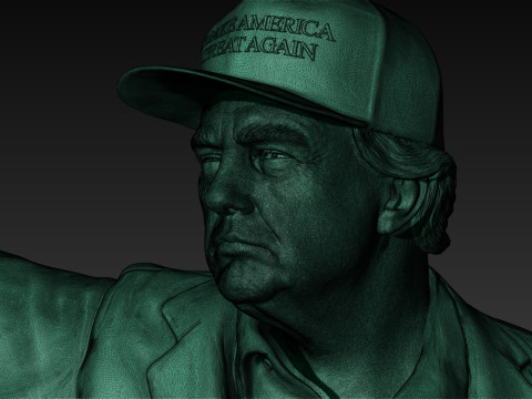 Donald Trump - Make America Great Again Modello di stampa 3D
