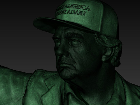 Donald Trump - Make America Great Again Modello di stampa 3D