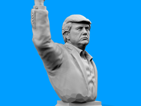 Donald Trump Statue 3D Print Model