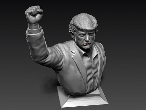 Donald Trump Statue 3D Print Model
