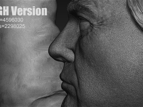 Donald Trump Statue 3D Print Model