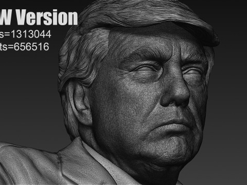 Donald Trump Statue 3D Print Model