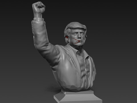 Donald Trump Statue 3D Print Model