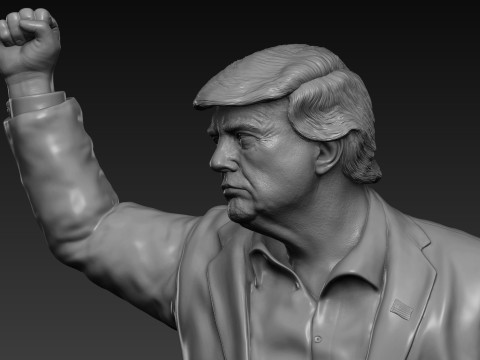 Donald Trump Statue 3D Print Model
