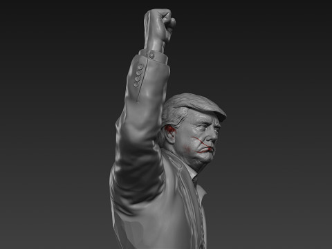 Donald Trump Statue 3D Print Model
