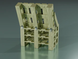 A chair made of pallets 3D Model