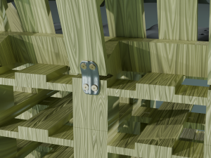 A chair made of pallets 3D 模型