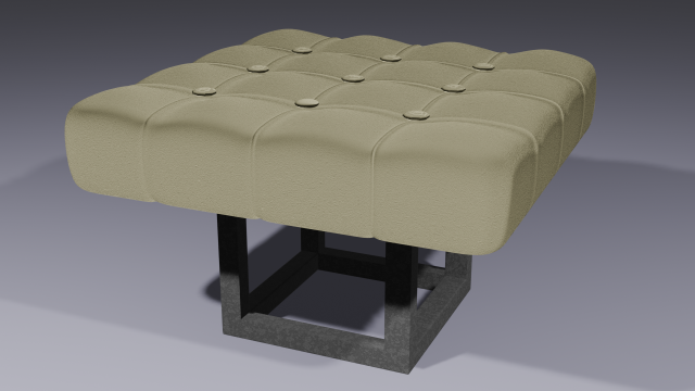 Room pouf Model 3D .c4d .max .obj .3ds .fbx .stl .blend 