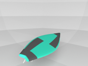 surf board Modèle 3D