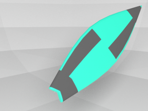 surf board Modèle 3D